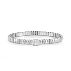 Nomination XTE XSMALL LIFE Armband aus Edelstahl, mit Cubic Zirkonia verziert (053_(Oval, Silver))