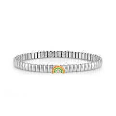Nomination XTE XSMALL LIFE Armband aus Edelstahl, mit Cubic Zirkonia verziert (064_(Regenbogen, Gelbgold))