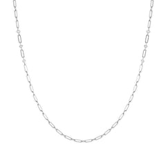 Nomination CHAINSOFSTYLE Halskette (L: 95cm) aus Edelstahl, mit Cubic Zirkonia verziert (001_Edelstahl)