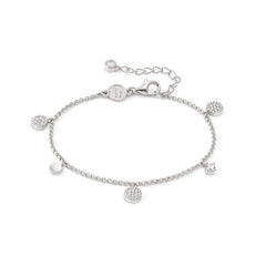 Nomination LUCENTISSIMA Armband aus 925er Silber, mit Charm-Anhängern und Cubic Zirkonia-Pavés verziert (009_Silberner Kreis)