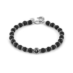 Nomination INSTINCTSTYLE ZODIAC&STONES Armband aus Edelstahl- und Edelsteinperlen (001_Widder)