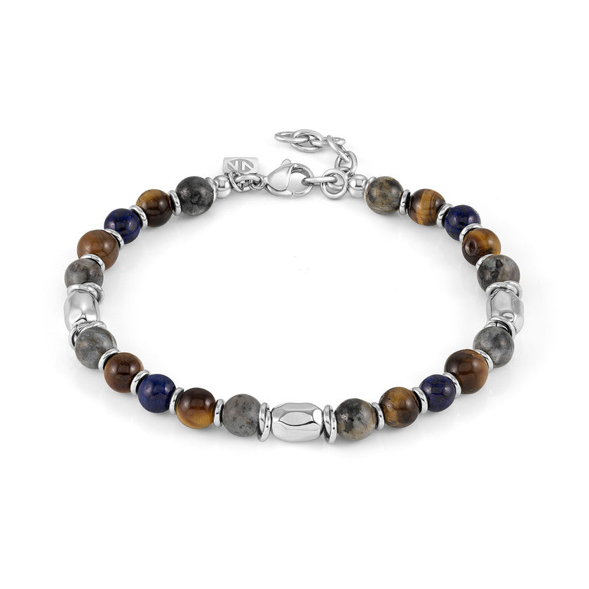 Nomination INSTINCTSTYLE ZODIAC&STONES Armband aus Edelstahl- und Edelsteinperlen (064_MIX 4)