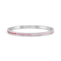 Nomination PRETTY BANGLES Armreif aus Edelstahl (Small), mit Cubic Zirkonia besetzt (002_ROSA)