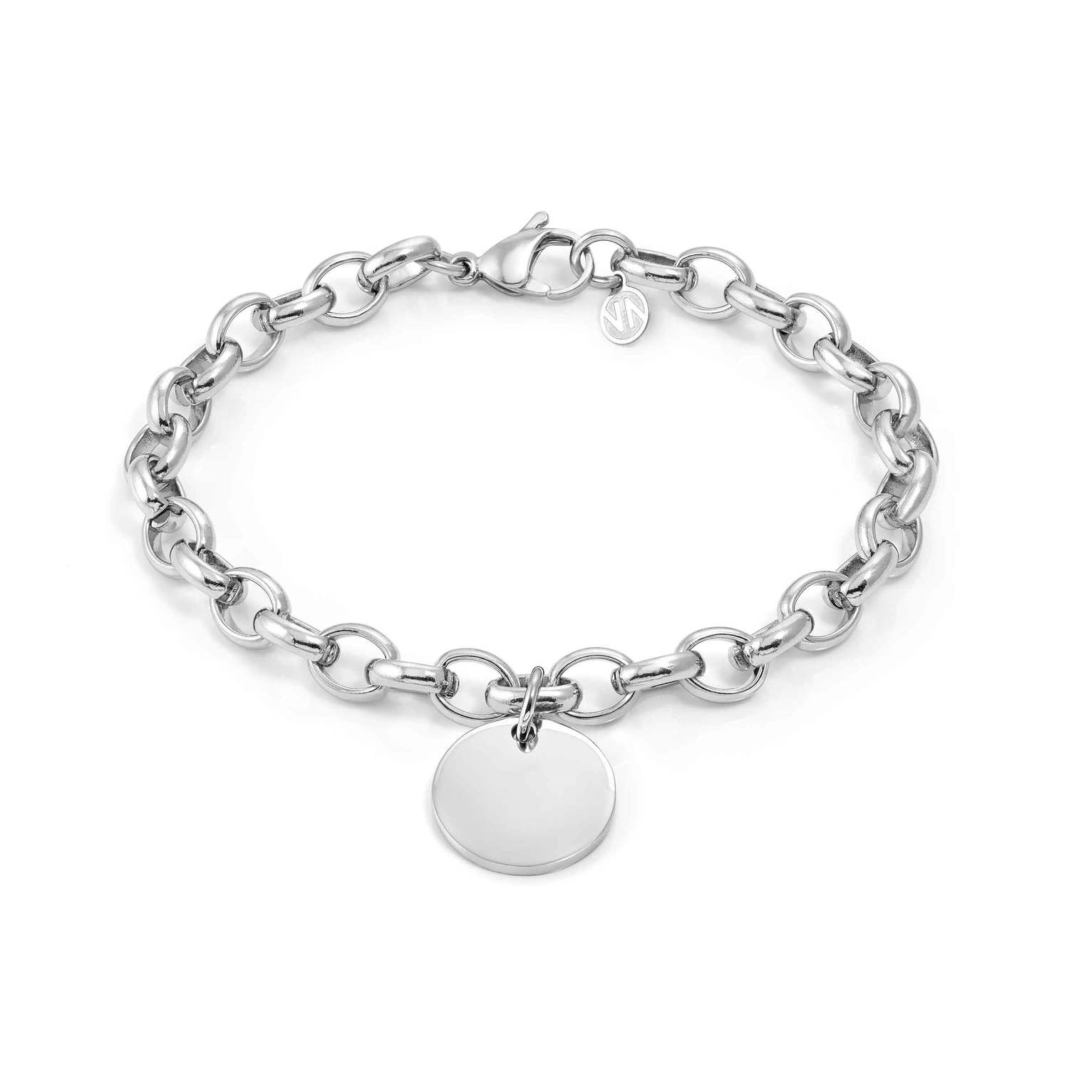 Nomination SEMPRE CON ME Armband aus Edelstahl, dazu Charmanhaenger (031_(Kreis))