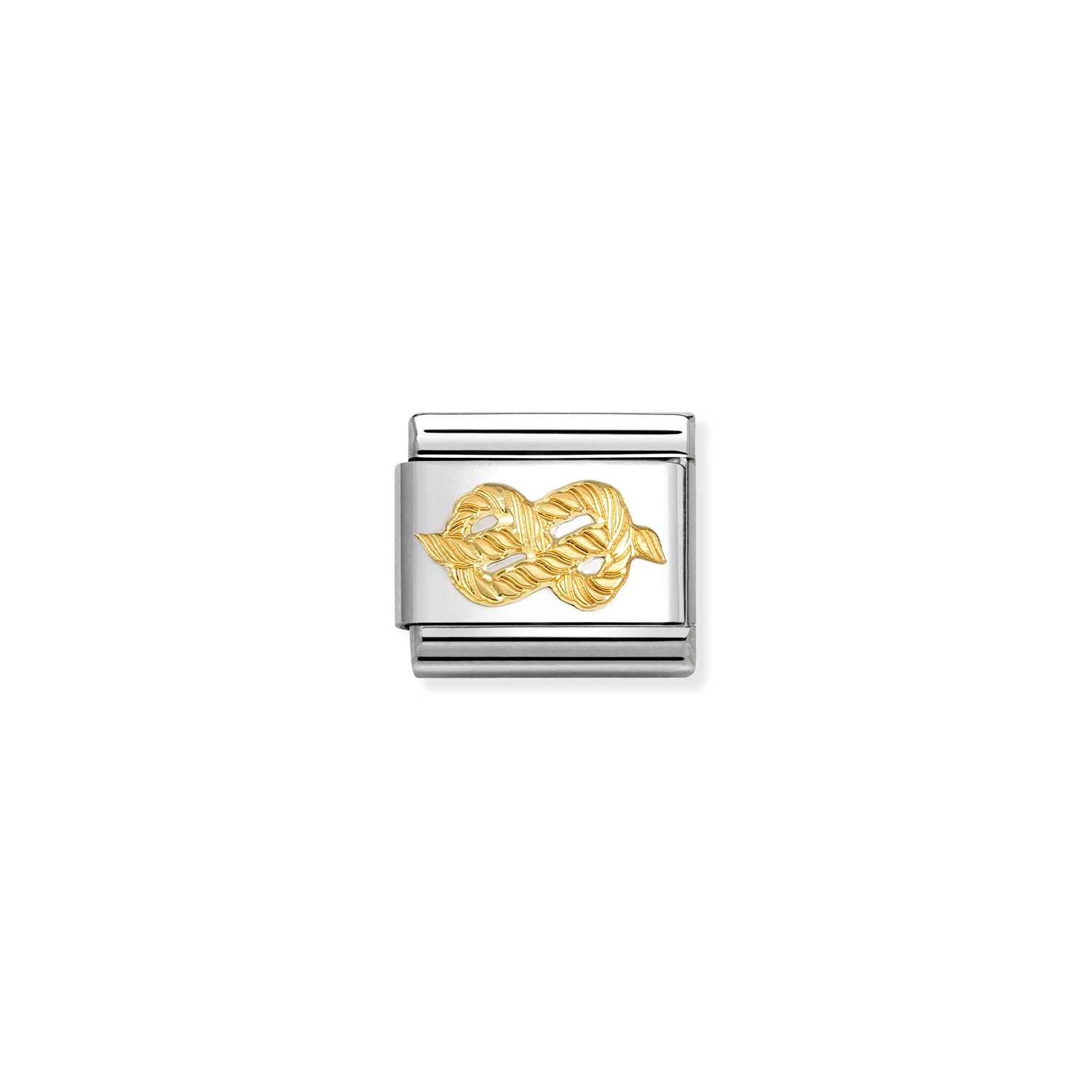Nomination Composable Classic SYMBOLE Edelstahl und 18kt Gold (59_(Knoten))