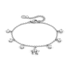 Nomination MYSOPHIE Armband aus Edelstahl, dazu mit Cubic Zirkonia verzierte Charm-Anhänger (023_Stern)