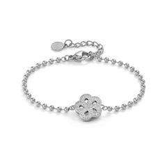 Nomination SOFFIO D'AMORE Armband aus Edelstahl, dazu mit Cubic Zirkonia besetztes Schmuckelement (059_(Blume))