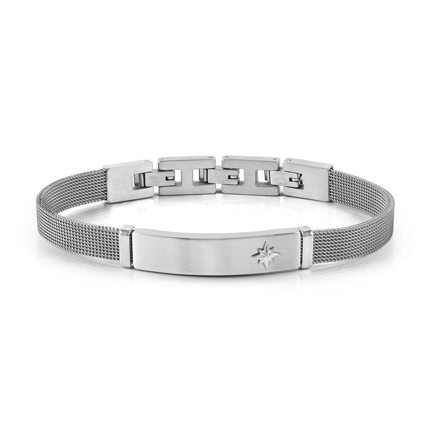 Nomination #SEALOVER Geflecht-Armband aus Edelstahl (014_Windrose)