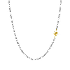 Nomination REFINED Halskette aus Edelstahl, dazu Schmuckelement aus 18kt Gold (014_Windrose)