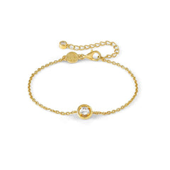 Nomination COSMICLOVE Armband aus 925er Silber, mit Cubic Zirkonia verziert (054_(Kreis, vergoldet))