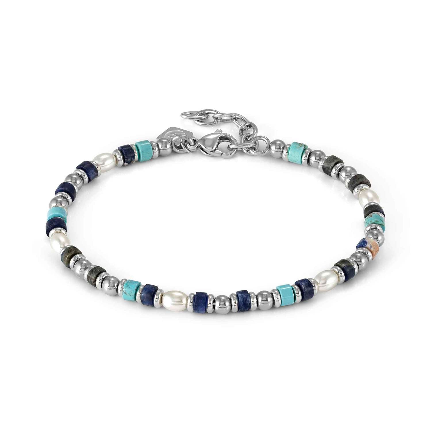 Nomination INSTINCTSTYLE SEA EDITION Armband aus Edelstahl- und Edelsteinperlen (061_MIX 1)