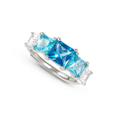 Nomination DAYTONIGHT Ring aus 925er Silber, mit Cubic Zirkonia besetzt (006_HIMMELBLAU)
