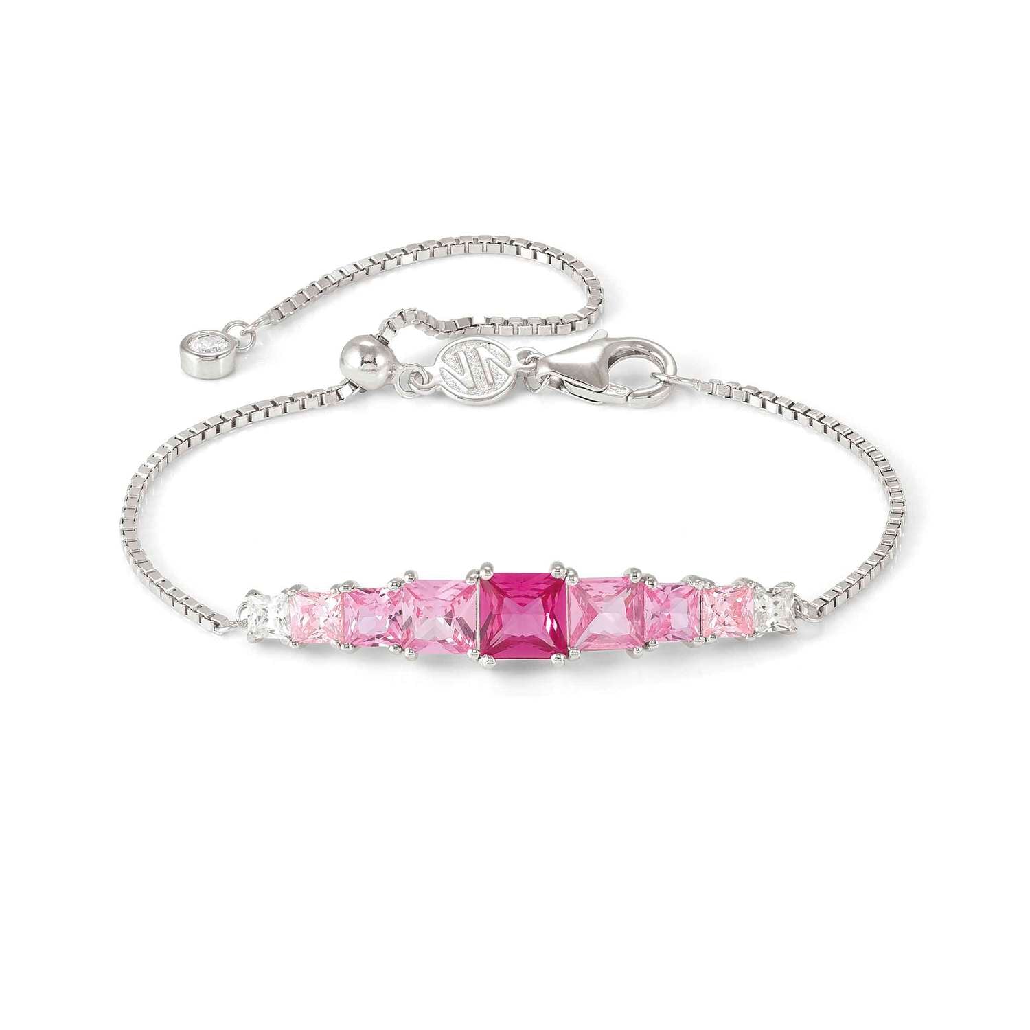 Nomination DAYTONIGHT Armband aus 925er Silber, dazu mit Cubic Zirkonia besetztes Schmuckelement (003_ROSA)