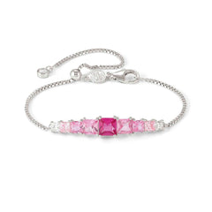 Nomination DAYTONIGHT Armband aus 925er Silber, dazu mit Cubic Zirkonia besetztes Schmuckelement (003_ROSA)