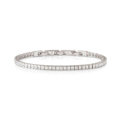 Nomination DAYTONIGHT Tennis-Armband aus 925er Silber, mit Cubic Zirkonia (3,5 mm) besetzt (010_WEISS)