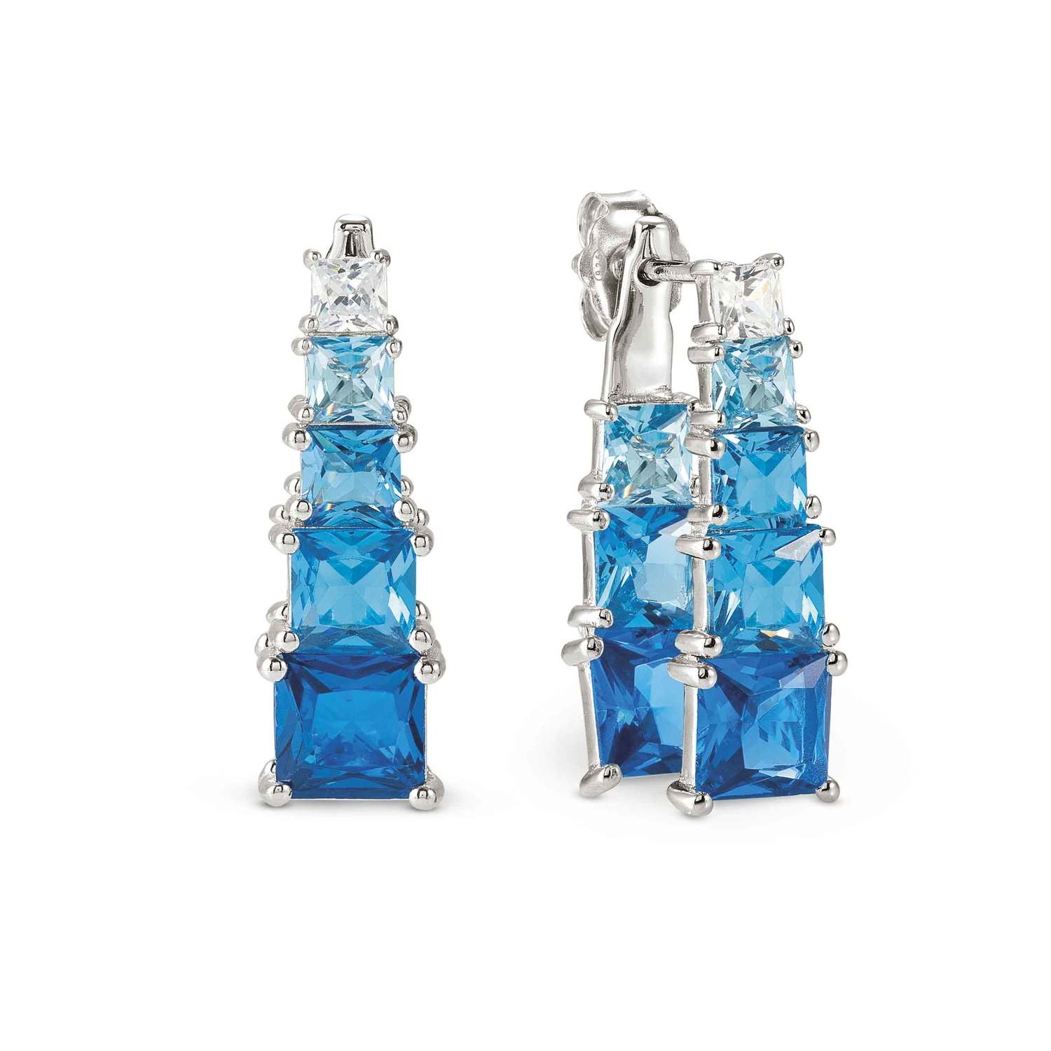 Nomination DAYTONIGHT Ohrhänger aus 925er Silber, mit Cubic Zirkonia besetzt (006_HIMMELBLAU)