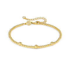 Nomination FASHION ERA Armband aus 925er Silberperlen, mit Cubic Zirkonia verziert (012_(Gelb vergoldet))