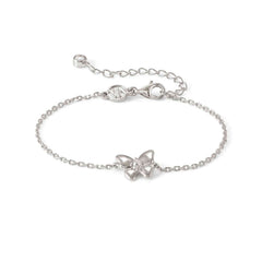 Nomination SWEETMADAME Armband aus 925er Silber, dazu mit Cubic Zirkonia verziertes Schmuckelement (040_(Schmetterling))