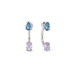 Nomination COLOUR WAVE AURORA ED, Piercings aus 925er Silber, mit Cubic Zirkonia verziert (061_(Color Mix, Silber))