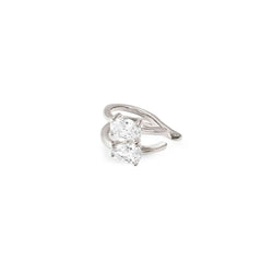 Nomination COLOUR WAVE AURORA ED, Ear Cuff aus 925er Silber, mit Cubic Zirkonia verziert (031_(Weiss, Silber))