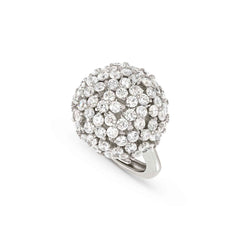 Nomination LIFE BOUQUET Ring aus 925er Silber, dazu runder Ringkopf, mit Cubic Zirkonia besetzt (010_(Silber))