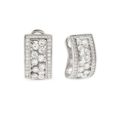 Nomination LIFE BOUQUET Ohrclips aus 925er Silber, mit Cubic Zirkonia besetzt (010_(Silber))