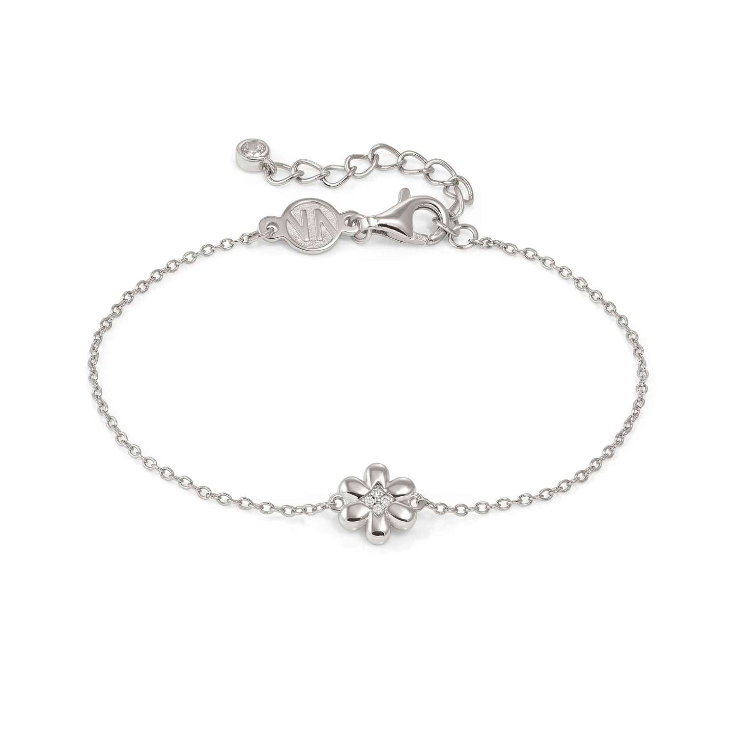 Nomination PETIT SPARKLE Armband aus 925er Silber, dazu mit Cubic Zirkonia verziertes Schmuckelement (010_Blume)