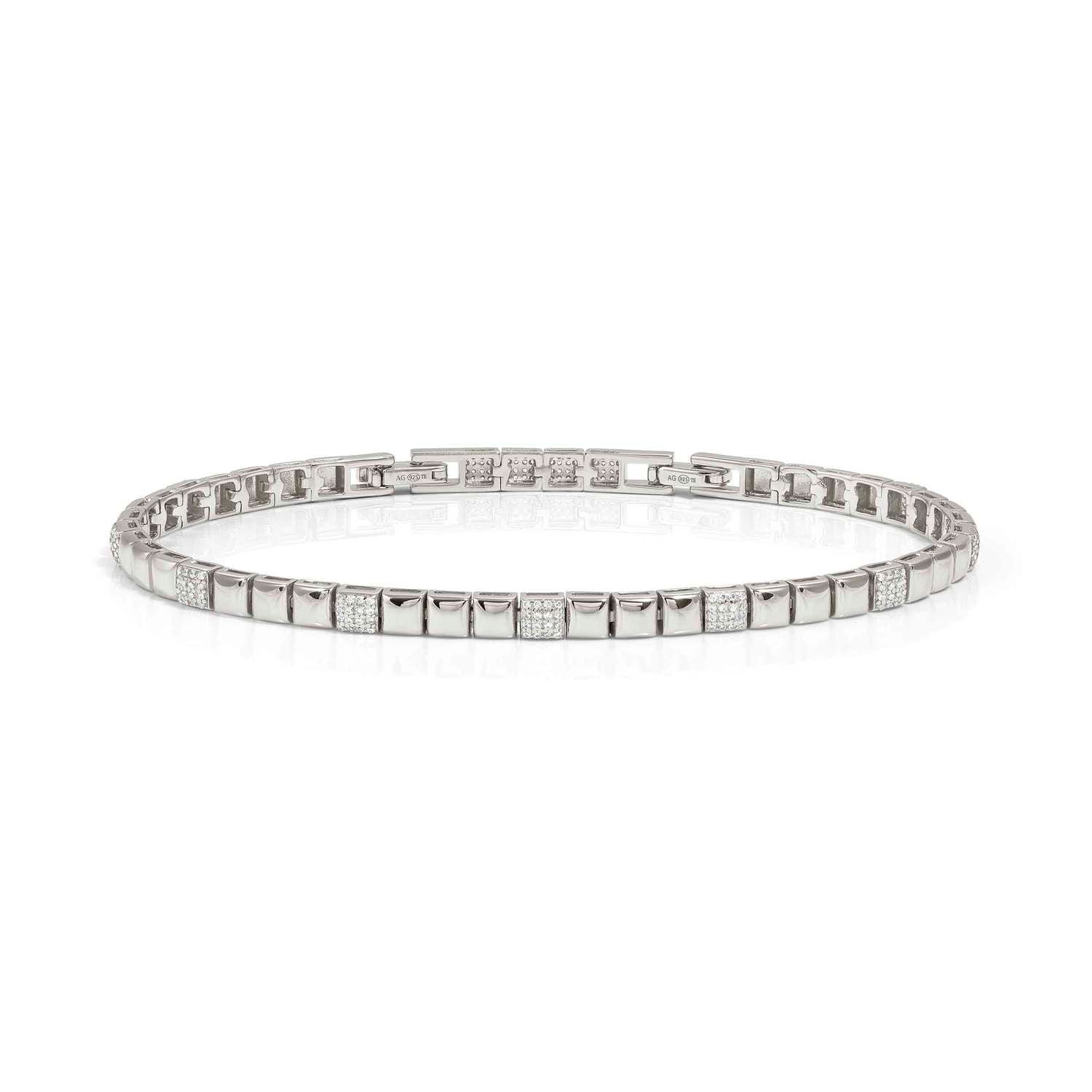 Nomination ENIGMATIC SHINE Armband aus 925er Silber, mit Cubic Zirkonia-Pavés verziert (010_(Silber))