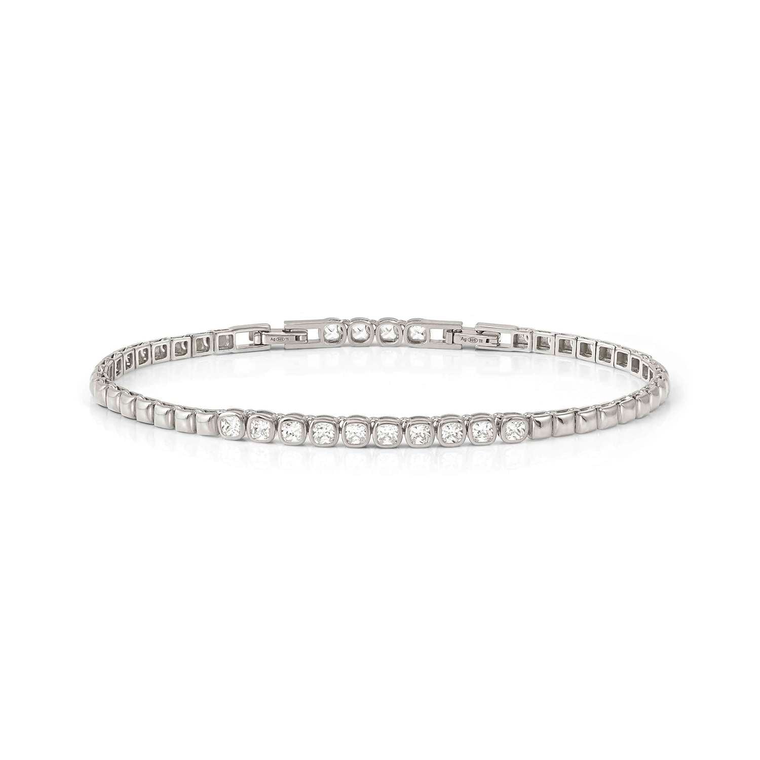 Nomination ENIGMATIC SHINE Armband aus 925er Silber, mit Cubic Zirkonia-Reihe verziert (010_(Silber))