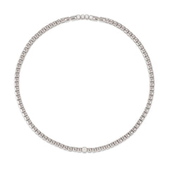 Nomination ENIGMATIC SHINE Halskette aus 925er Silber, mit 1 Cubic Zirkonia verziert (010_(Silber))