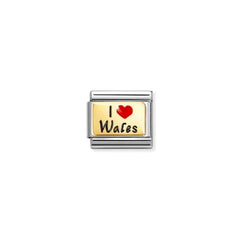 Nomination Composable Classic GEOGRAPHIC WR, Edelstahl, Email und 18K-Gold (78-78)