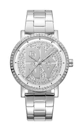 DKNY Uhr Soho Logo Silver Stainless Steel - DK1L035M0205