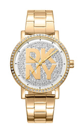 DKNY Uhr Soho Logo Gold Stainless Steel - DK1L035M0215