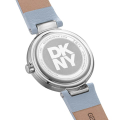 DKNY Uhr Downtown Midi Light Blue Leather Strap - DK1L045L0015