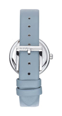 DKNY Uhr Downtown Midi Light Blue Leather Strap - DK1L045L0015