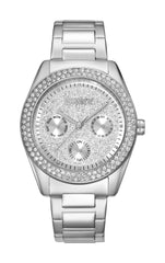 DKNY Uhr Chambers Multi Glitz Silver Stainless Steel - DK1L078M0015