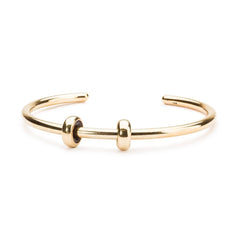 Trollbeads das Original Gold Plated Bangle with Spacers L TGPBO-00122