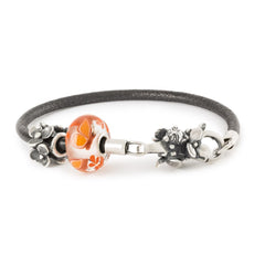 Trollbeads das Original Blumenfee - Limitiertes Leder Designerarmband