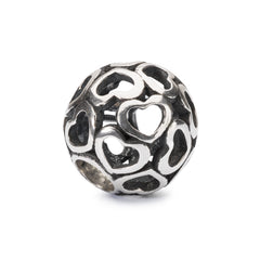 Trollbeads das Original Silber Bead Bedeckt mit Liebe TAGBE-10201