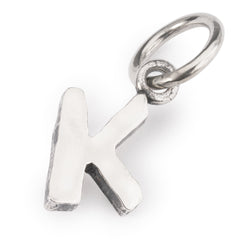 Trollbeads das Original Silber Bead Buchstabe K TAGBE-20280