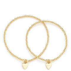 Leonardo Set/2 Armband gold Amore 023155