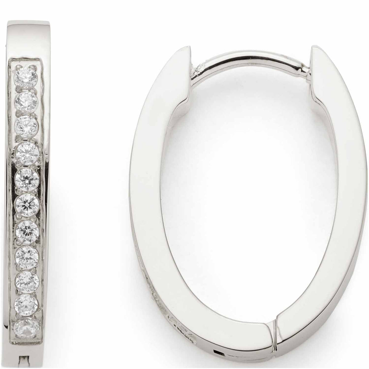 Leonardo Creole silber glitz Ronia Beauty's 023245