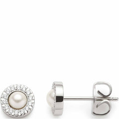 Leonardo Ohrstecker glitz/weiß Isa 023347