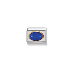 Nomination COMPOSABLE CLASSIC Edelsteine, Edelstahl und 18k gold (09_LAPISLAZULI)