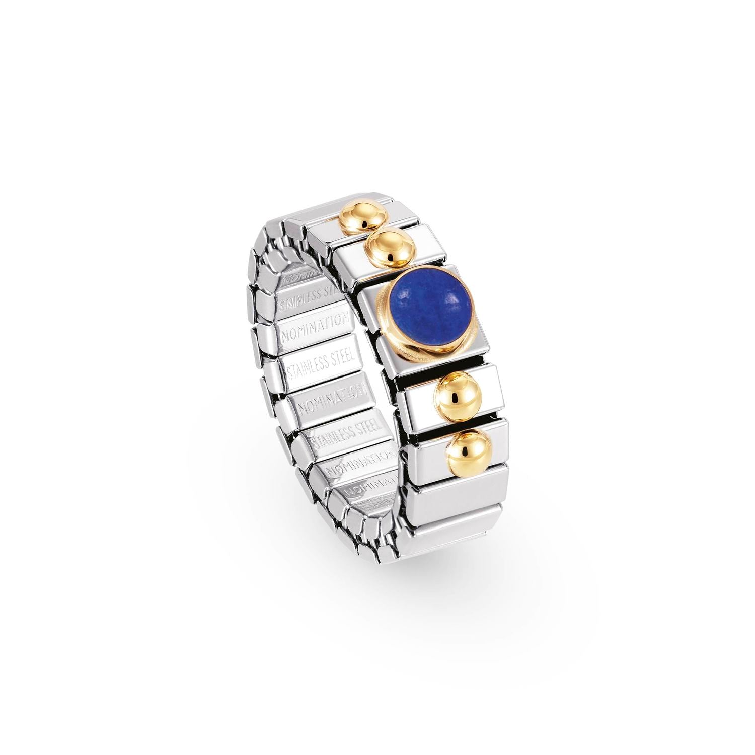 Nomination Ringe XTE SMALL aus Edelstahl und 18K-Gold mit 1 Edelstein (009_LAPISLAZULI)