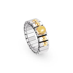 Nomination Ringe XTE SMALL aus Edelstahl und 18K-Gold sowie 1 Halbedelstein (007_CITRIN)