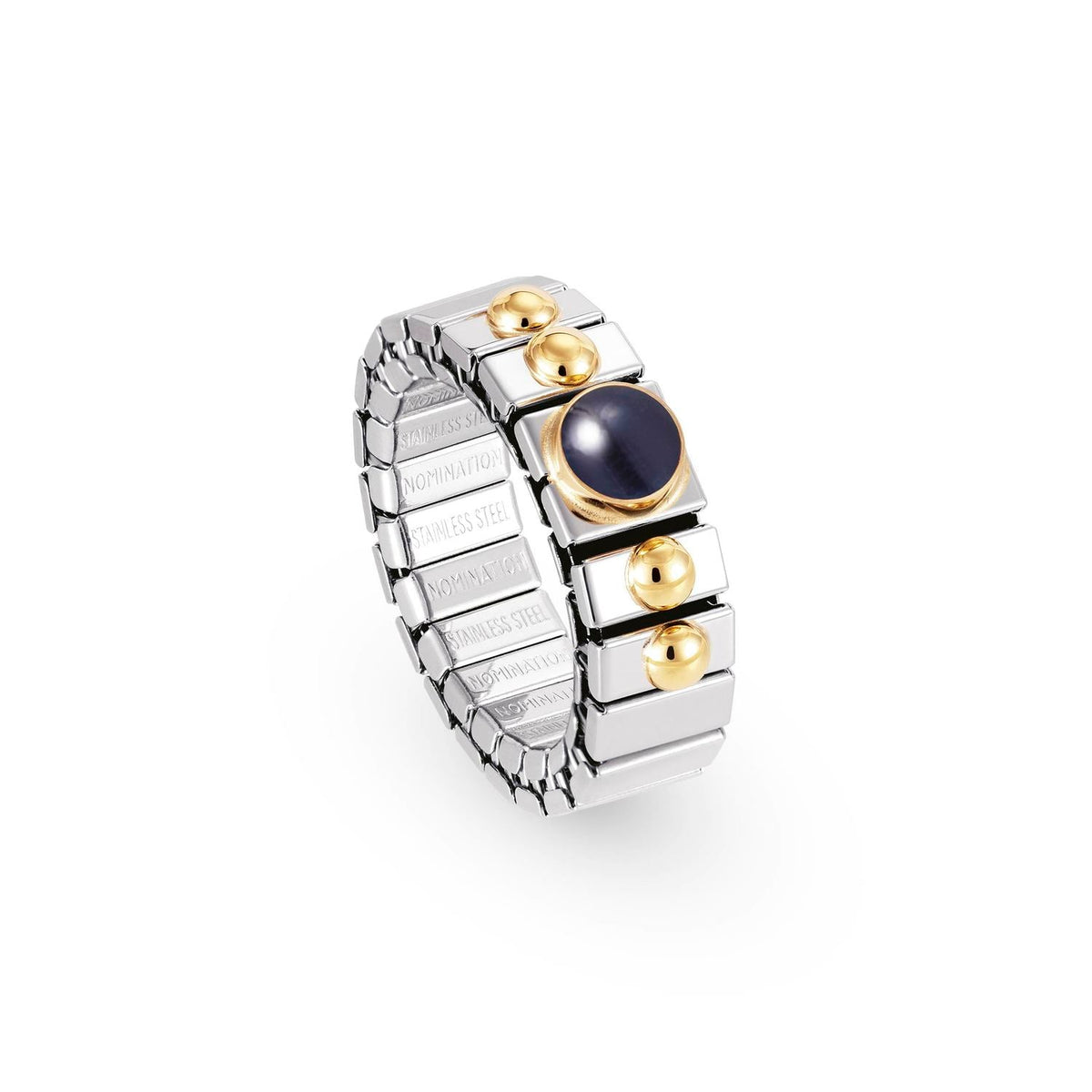 Nomination Ringe XTE SMALL aus Edelstahl und 18K-Gold sowie 1 Halbedelstein (008_SAPHIR)