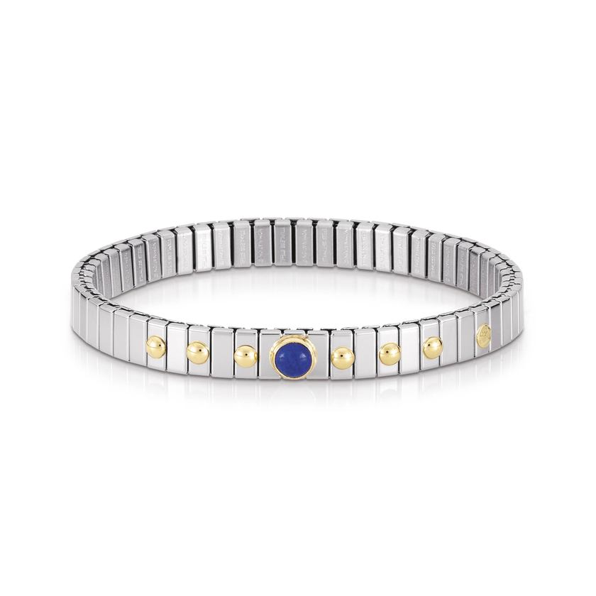 Nomination Armbander XTE SMALL aus Edelstahl und 18K-Gold mit 1 Edelstein (009_LAPISLAZULI)