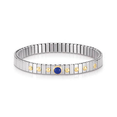 Nomination Armbander XTE SMALL aus Edelstahl und 18K-Gold mit 1 Edelstein (009_LAPISLAZULI)