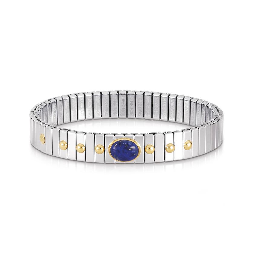 Nomination Armbander XTE MEDIUM Edelstahl und 18K-Gold mit 1 Edelstein (009_LAPISLAZULI)